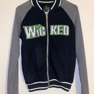 Wicked Tour Varsity Style Jacket - Embroidered Designs Front & Back